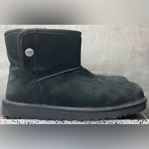 UGG Boots T Jona Solid Black Short 1118890k Winter Snow Australia Women Sz 6